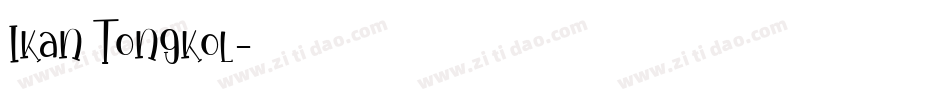 Ikan Tongkol字体转换